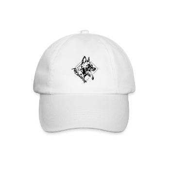MALIGATOR Belgian Malinois Hundesport Wilsigns - Baseballkappe - Weiß/Weiß - Vorne