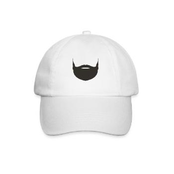 Tendance hipster de masque de barbe pleine barbe - Casquette classique - blanc/blanc - Devant