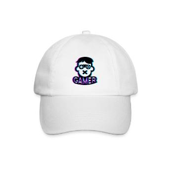 GAMER FIGURE TRICOLOR TECHNO STYLE - FASHION 2021 - Baseballkappe - Weiß/Weiß - Vorne