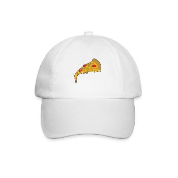 Pizza - Baseball Cap - white/white - Front