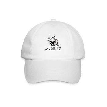 un dernier ver - Casquette classique - blanc/blanc - Devant