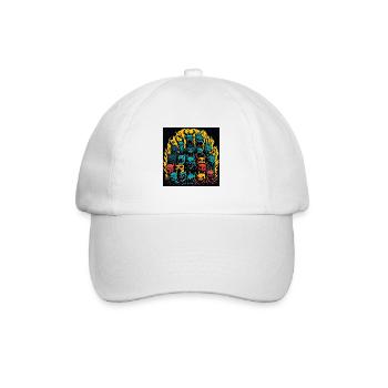 Monster - Baseballkappe - Weiß/Weiß - Vorne