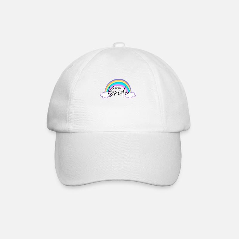 Team Bride Rainbow - Baseball Cap - white/white