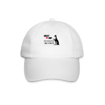 Galgo Dad - Baseballkappe - Weiß/Weiß - Vorne
