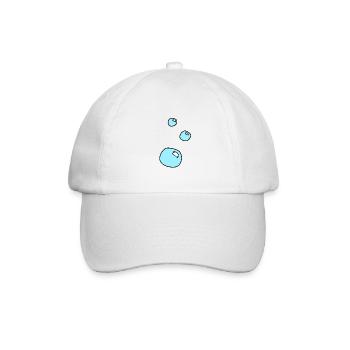 Soap Bubbles Circles Shape Water Blue - Baseball Cap - white/white - Front