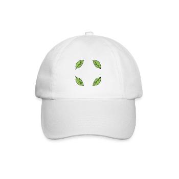 Forme de cadre de feuille Feuilles Nature Vert - Casquette classique - blanc/blanc - Devant