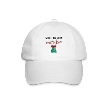Scout un jour scout toujours - Cadeau Humour drole - Casquette classique - blanc/blanc - Devant