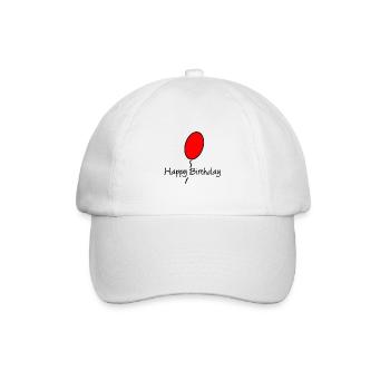 HAPPY BIRTHDAY. HAPPY BIRTHDAY. ANNIVERSARY. - Baseball Cap - white/white - Front