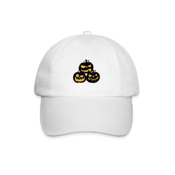 Halloween Geschenk - Baseballkappe - Weiß/Weiß - Vorne