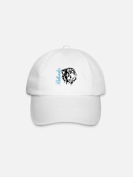Portrait de chien ROTTWEILER Wilsigns Dogs Dog - Casquette classique - blanc/blanc