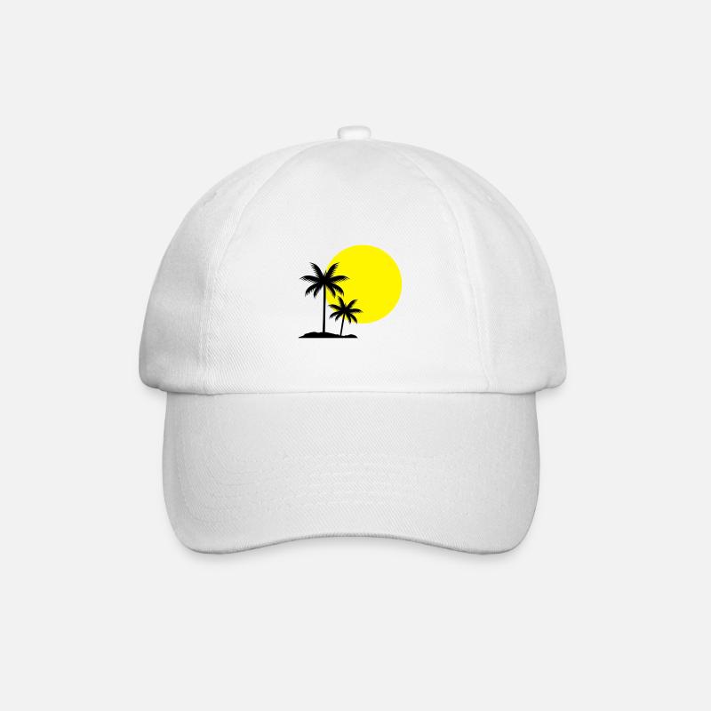 palms - Baseballkappe - Weiß/Weiß