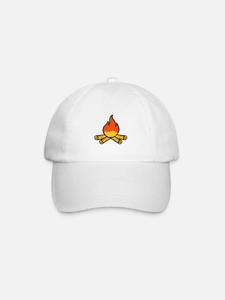 feu de camp - Casquette classique - blanc/blanc