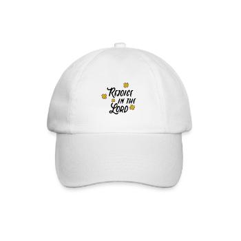 Rejoice in the Lord - Baseball Cap - white/white - Front