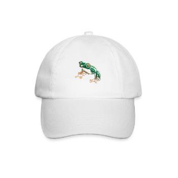 Laubfrosch Grafik Aquatische Amphibienfrosch Liebhaber - Baseballkappe - Weiß/Weiß - Vorne