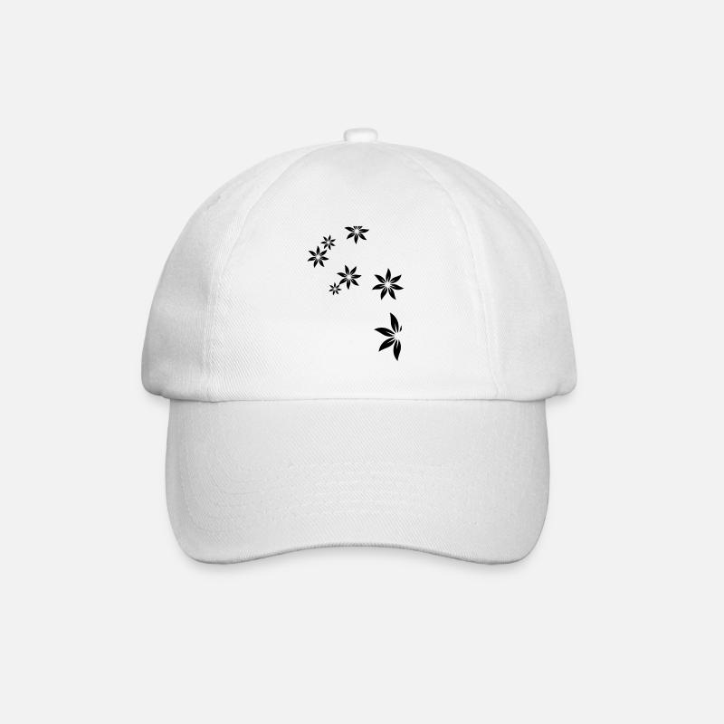 Flowers, deco, flower - Baseball Cap - white/white