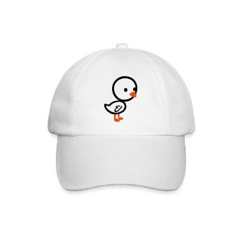 Poulette - poussin - Casquette classique - blanc/blanc - Devant