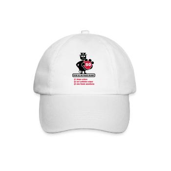 50e Chemise d'anniversaire "Plus vieux que le - Casquette classique - blanc/blanc - Devant