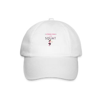 J'peux pas j'ai squat - Casquette classique - blanc/blanc - Devant