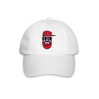 logo beard hiphop - Casquette classique - blanc/blanc - Devant
