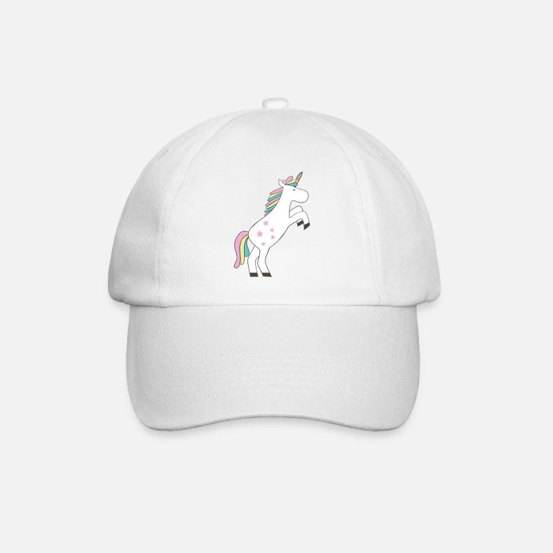 Einhorn - Baseballkappe - Weiß/Weiß
