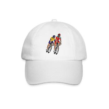 Tour cyclist - Baseball Cap - white/white - Front