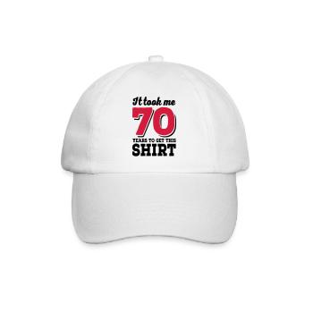 70th birthday - Baseball Cap - white/white - Front