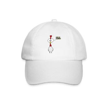 Heisse Henne - Baseballkappe - Weiß/Weiß - Vorne