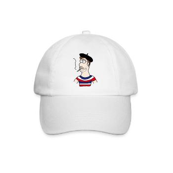Français - Casquette classique - blanc/blanc - Devant