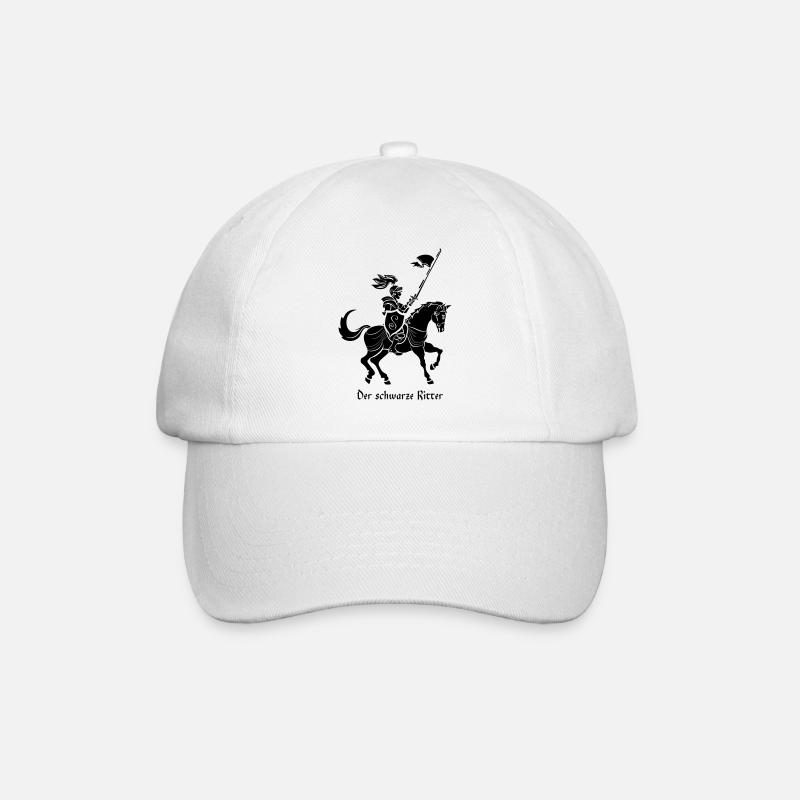 Der Schwarze Ritter - Baseballkappe - Weiß/Weiß