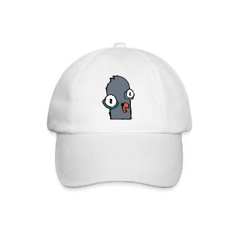 Happy Pigeon - Baseball Cap - white/white - Front
