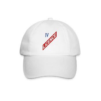 Lizenz 4 - Baseballkappe - Weiß/Weiß - Vorne