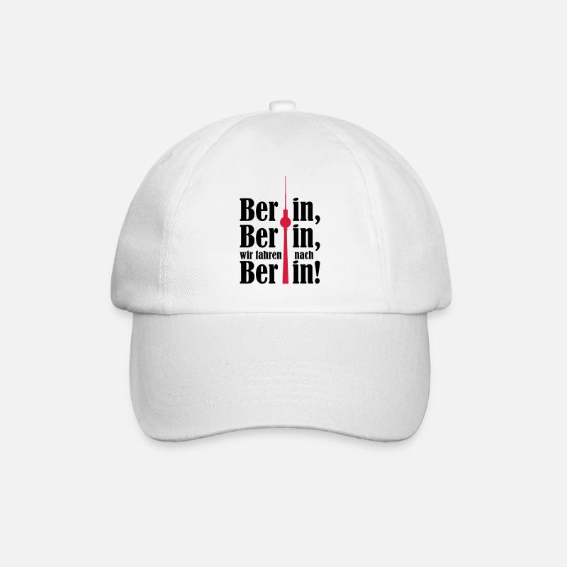 Berlin Berlin, we are going to Berlin 2c - Baseball Cap - white/white