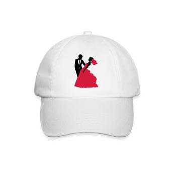 Mariage, Mariée, Le marié - Casquette classique - blanc/blanc - Devant