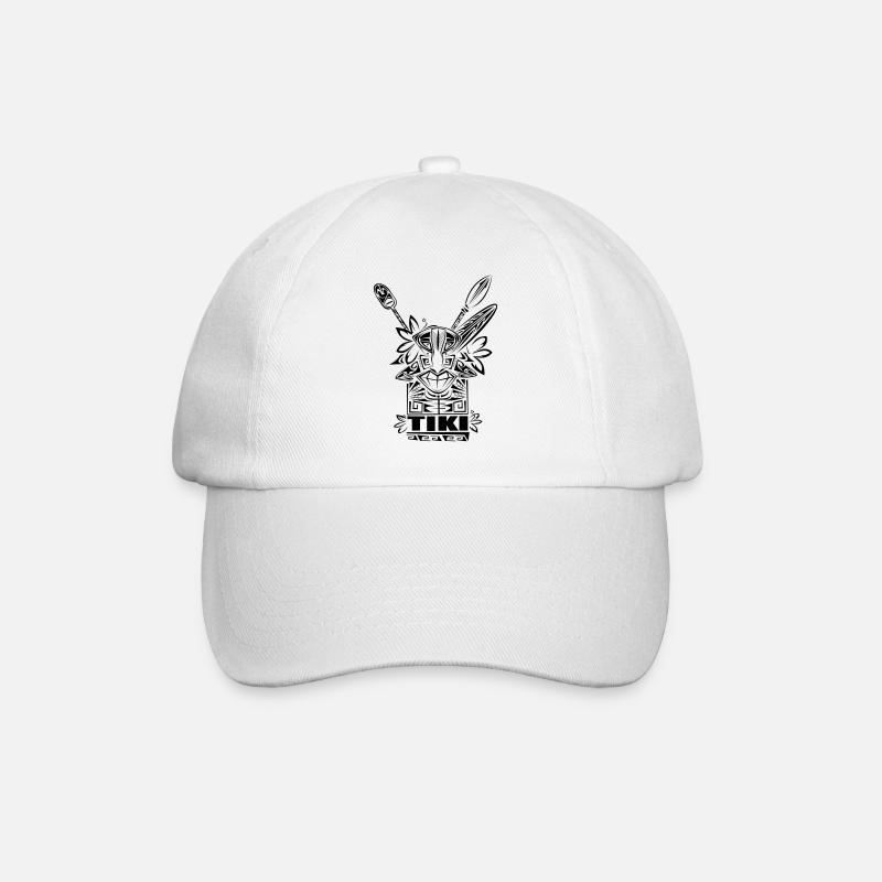TIKI tribal polynesien - Casquette classique - blanc/blanc