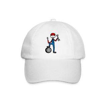 Mécanicien - Casquette classique - blanc/blanc - Devant
