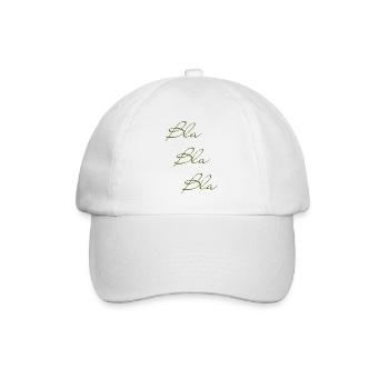 Bla Bla Triple Green Script - Baseball Cap - white/white - Front