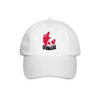 Denmark national flag Danish pride Nordic - Baseball Cap - white/white - Front