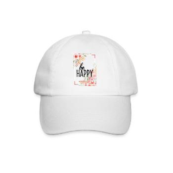 ÊTRE HEUREUX - Casquette classique - blanc/blanc - Devant