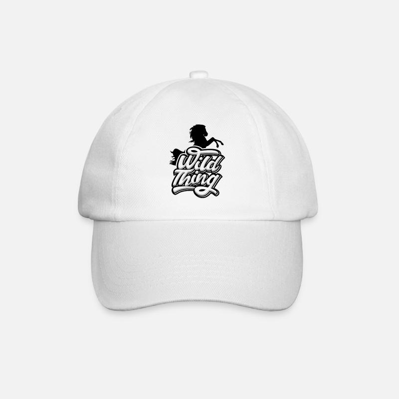 Pferde- Wild Thing - Baseballkappe - Weiß/Weiß