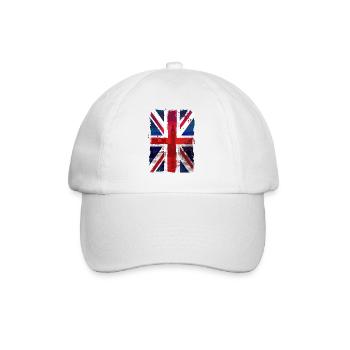 Union Jack - UK Flag - London - Baseballkappe - Weiß/Weiß - Vorne