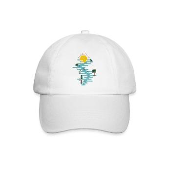 sun & ocean - Baseball Cap - white/white - Front