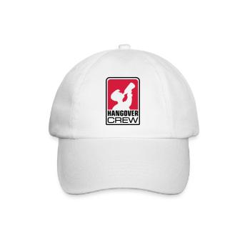 hangover crew logo - Baseballkappe - Weiß/Weiß - Vorne