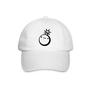 clipart suesse bombe - Baseballkappe - Weiß/Weiß - Vorne