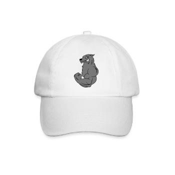 strong_wolf_2 - Casquette classique - blanc/blanc - Devant