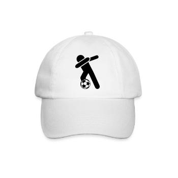 dabbing fussball - Baseballkappe - Weiß/Weiß - Vorne