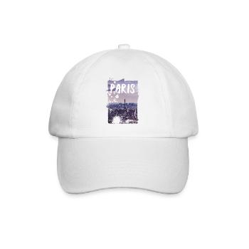 Paris - Baseball Cap - white/white - Front