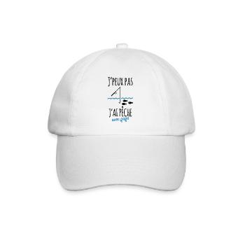 JpeuxPasJaiPecheAvecPapaNew - Casquette classique - blanc/blanc - Devant