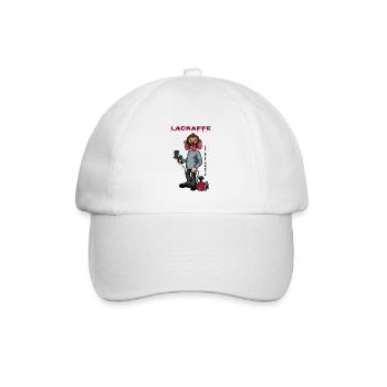 Lackaffe Lackierer - Baseballkappe - Weiß/Weiß - Vorne