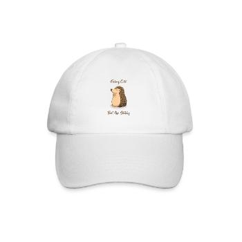 Hedgehog - Feeling Cute But Also Stabby - Baseball Cap - white/white - Front
