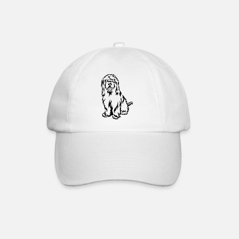 Briard - Baseballkappe - Weiß/Weiß